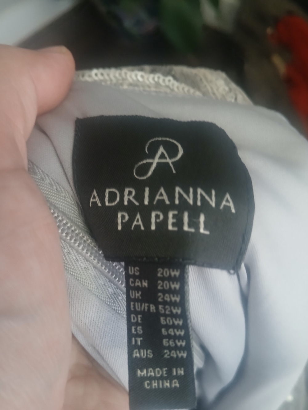 Adrianna Papell Halter Illusion Neckline Sequin Embroidered Sheath Dress 20w - Picture 11 of 13